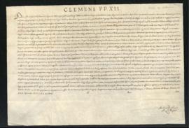 Breve di papa Clemente XII